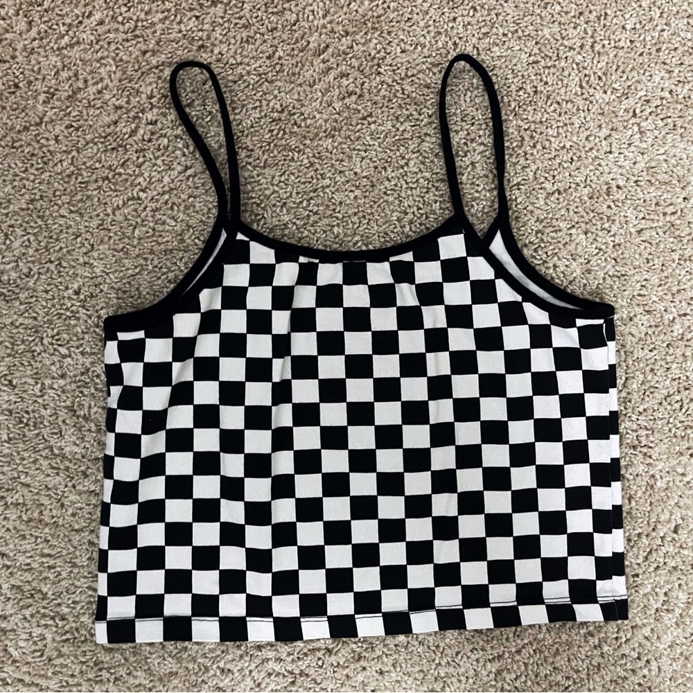 Pepsi Logo Checkered Croptop Festival Summer Rave Skater Grunge - Picture 6 of 6